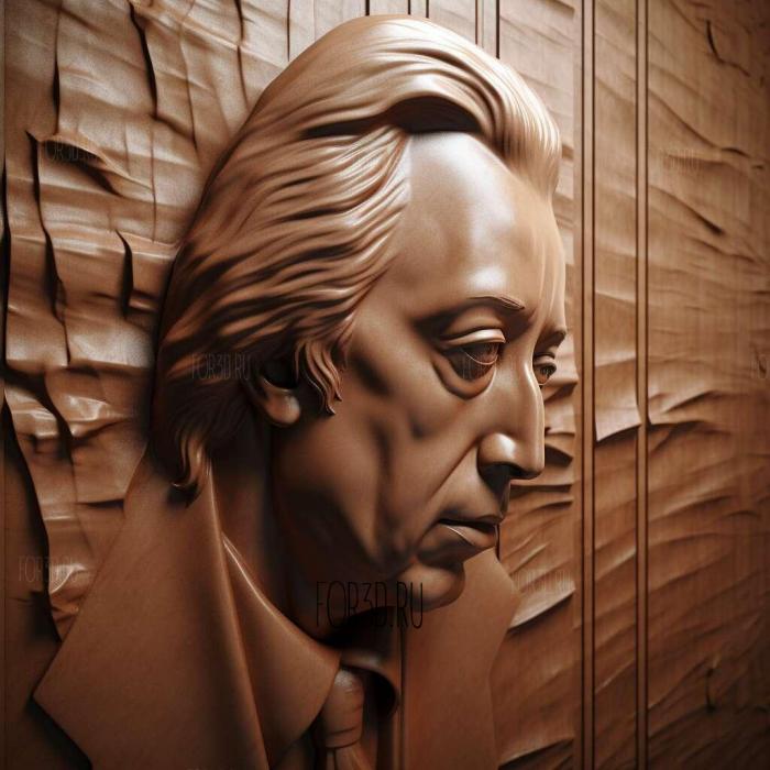 Fryderyk Chopin 1 stl model for CNC